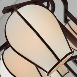 Designer Touch Decorative Rustic Lodge Vintage Mini Style Electroplated Metal Chandelier