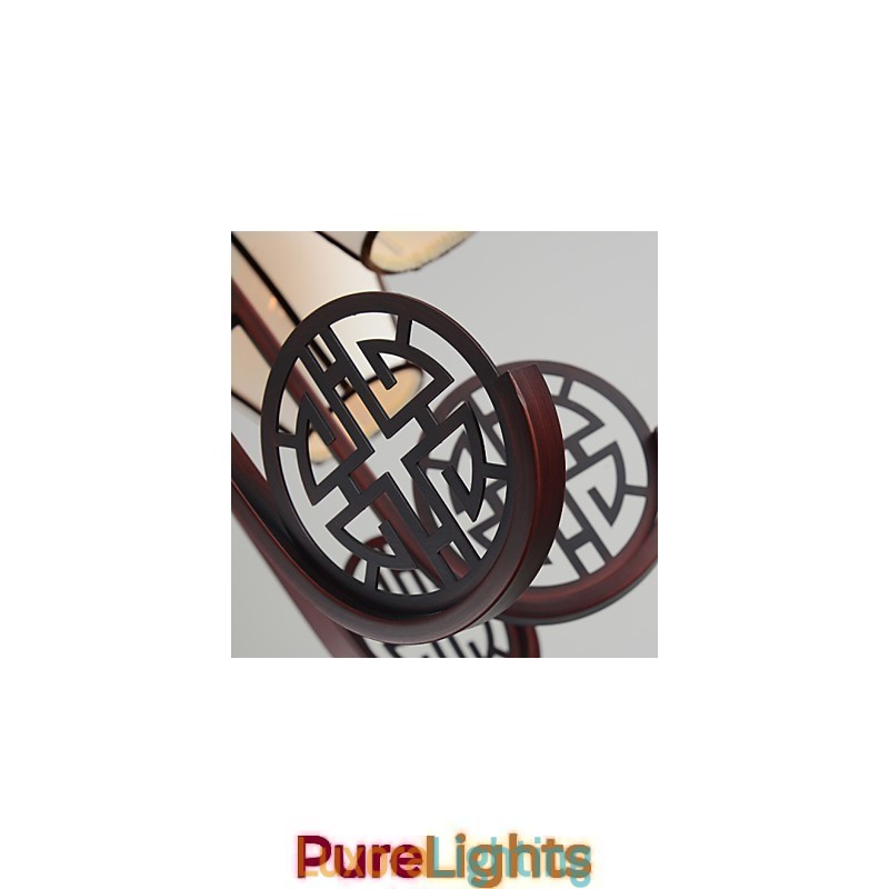 Designer Touch Decorative Rustic Lodge Vintage Mini Style Electroplated Metal Chandelier