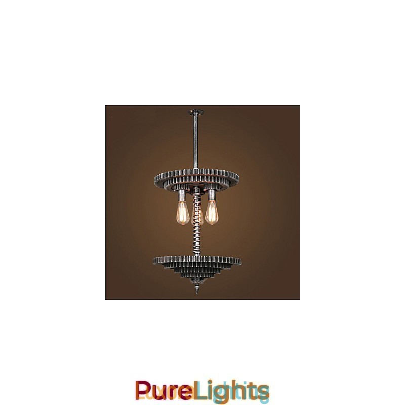 Designer Touch Decorative Vintage Lron Chandelier Chandelier Creative Mechanical Gear