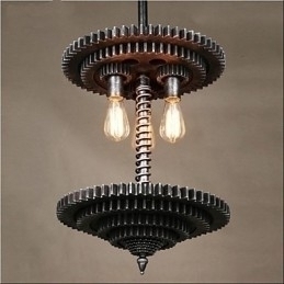 Designer Touch Decorative Vintage Lron Chandelier Chandelier Creative Mechanical Gear