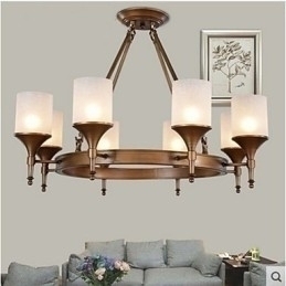 Designer Touch Decorative Retro Pastoral Wrought Iron Chandelier