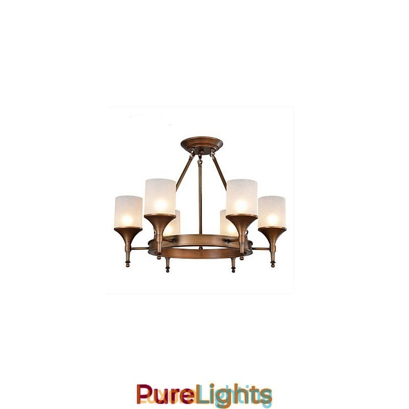 Designer Touch Decorative Retro Pastoral Wrought Iron Chandelier