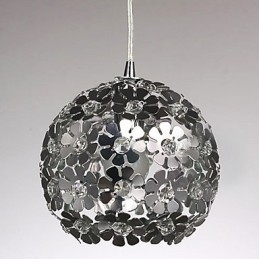 Designer Touch Decorative Modern Contemporary Globe Crystal Mini Style Electroplated Pendant Light