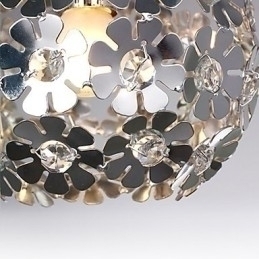 Designer Touch Decorative Modern Contemporary Globe Crystal Mini Style Electroplated Pendant Light