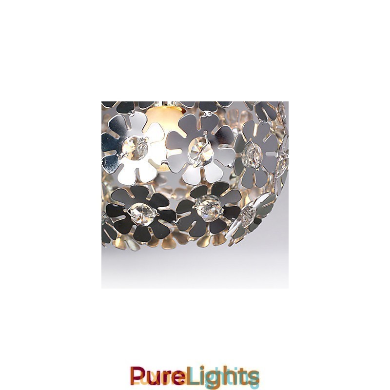 Designer Touch Decorative Modern Contemporary Globe Crystal Mini Style Electroplated Pendant Light