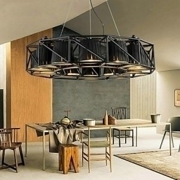 Designer Touch Decorative Vintage Country Painting Metal Pendant Light Garage