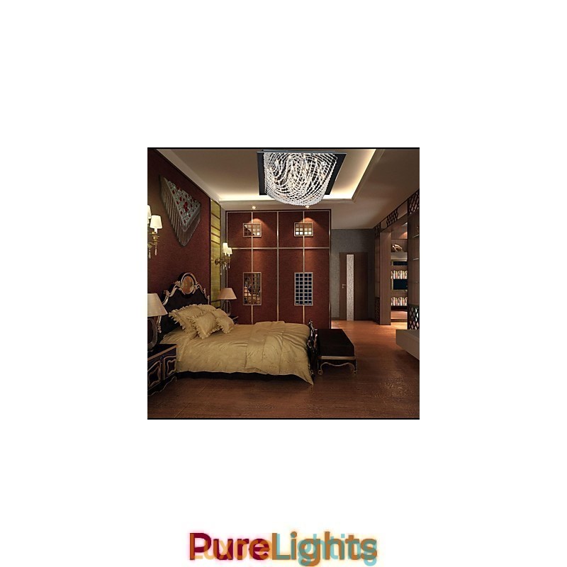 Designer Touch Decorative Traditional Classic Crystal Chrome Metal Chandelier