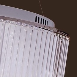 Designer Touch Decorative Modern Contemporary Drum Crystal Electroplated Pendant Light