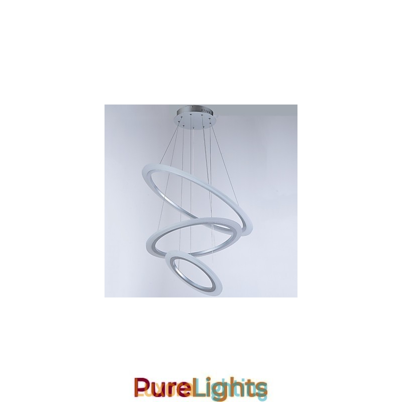 Designer Touch Decorative 3 Ring DIY Shape Acrylic Pendant Light Ceiling Lamps Chandelier Lighting