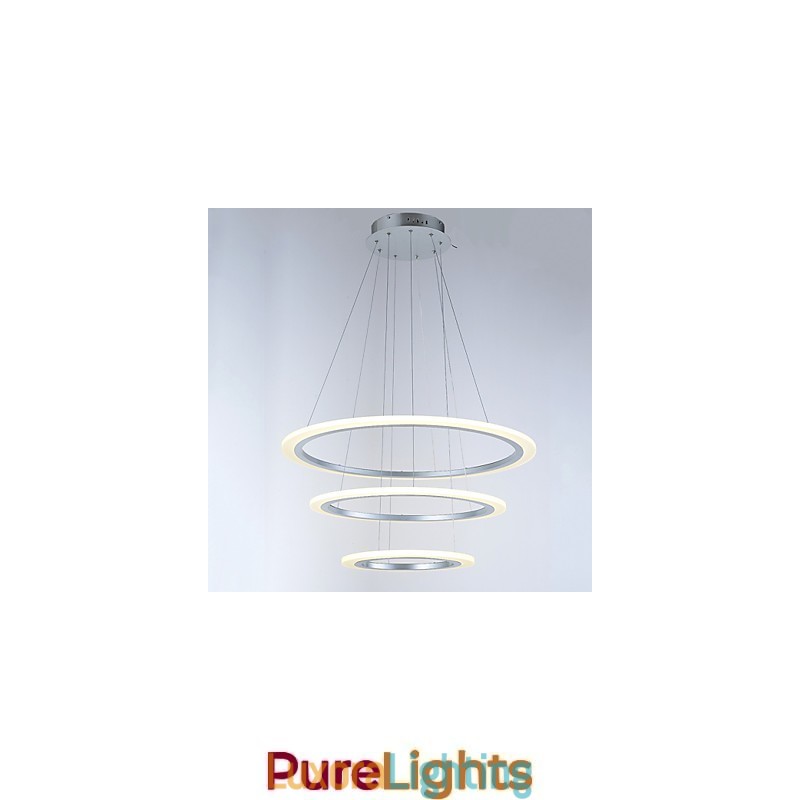 Designer Touch Decorative 3 Ring DIY Shape Acrylic Pendant Light Ceiling Lamps Chandelier Lighting