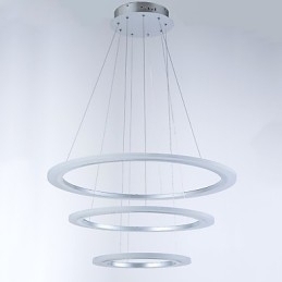 Designer Touch Decorative 3 Ring DIY Shape Acrylic Pendant Light Ceiling Lamps Chandelier Lighting