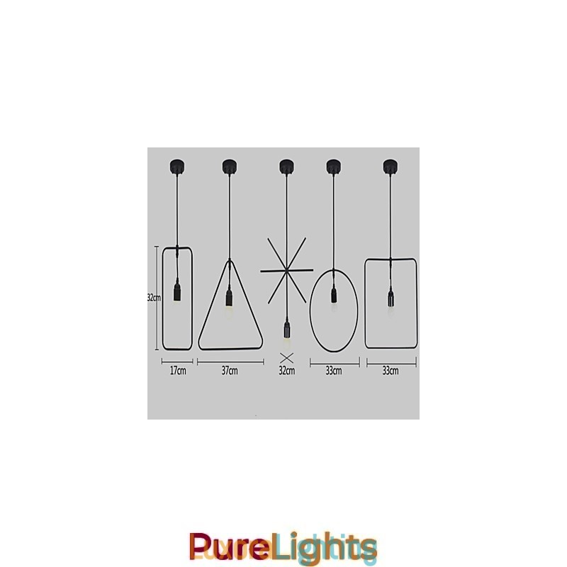 Designer Touch Decorative Individual American Retro 5 Head Shape Iron Art Chandelier