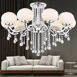 Designer Touch Decorative Chandelier Crystal Luxury Modern Living 9 Lights