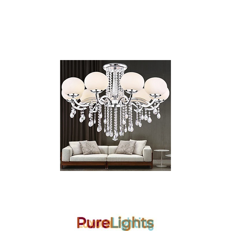 Designer Touch Decorative Chandelier Crystal Luxury Modern Living 9 Lights
