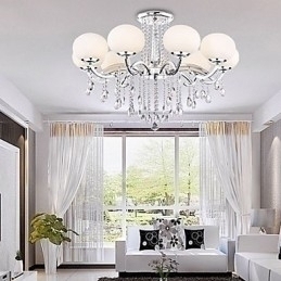 Designer Touch Decorative Chandelier Crystal Luxury Modern Living 9 Lights