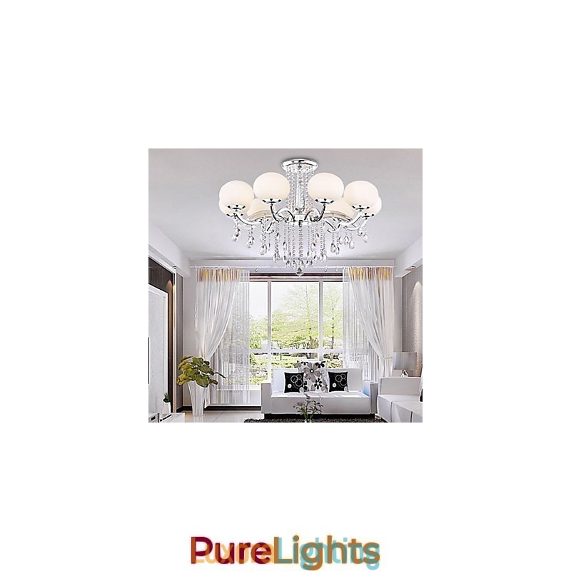 Designer Touch Decorative Chandelier Crystal Luxury Modern Living 9 Lights