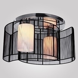 Designer Touch Decorative Ceiling Light Modern Design 2 Lights Black