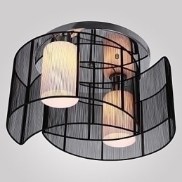 Designer Touch Decorative Ceiling Light Modern Design 2 Lights Black