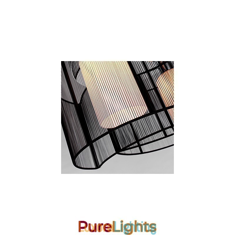 Designer Touch Decorative Ceiling Light Modern Design 2 Lights Black