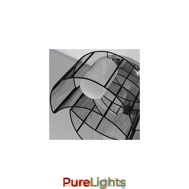 Designer Touch Decorative Ceiling Light Modern Design 2 Lights Black