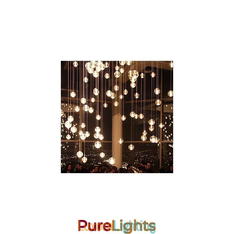 Designer Touch Decorative All Over The Sky Star Bocci Droplight Aurora Borealis Modern Glass Crystal Lamp