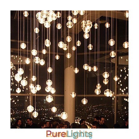 Designer Touch Decorative All Over The Sky Star Bocci Droplight Aurora Borealis Modern Glass Crystal Lamp