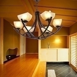 Designer Touch Decorative Antique Inspired Pendant Light with 6 Lights