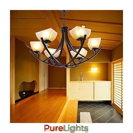 Designer Touch Decorative Antique Inspired Pendant Light with 6 Lights