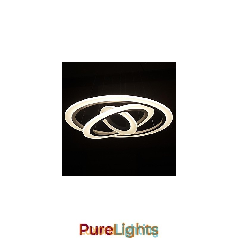 Designer Touch Decorative 75 Watt Modern Contemporary Painting Acrylic Pendant Light