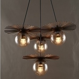 Designer Touch Decorative Art glass Ball Round Beanstalk Chandelier