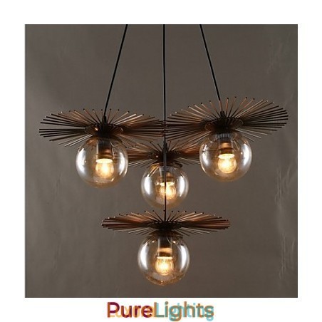 Designer Touch Decorative Art glass Ball Round Beanstalk Chandelier