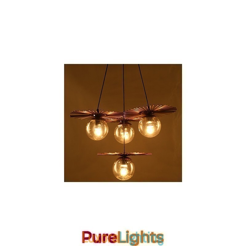 Designer Touch Decorative Art glass Ball Round Beanstalk Chandelier