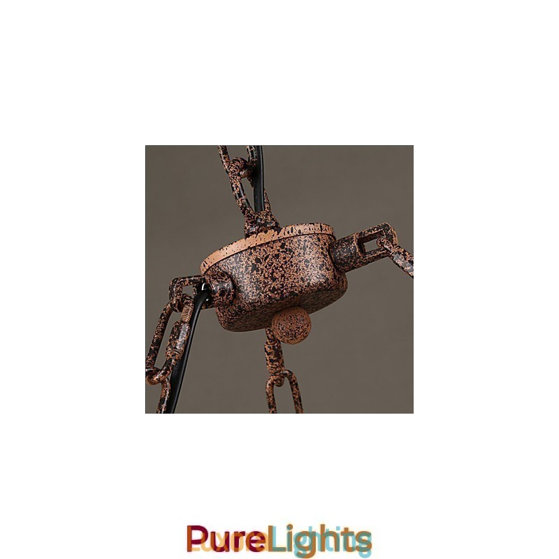 Designer Touch Decorative Ceramic Industry Wind Rope Chandelier RetroLron Chandelier Simple