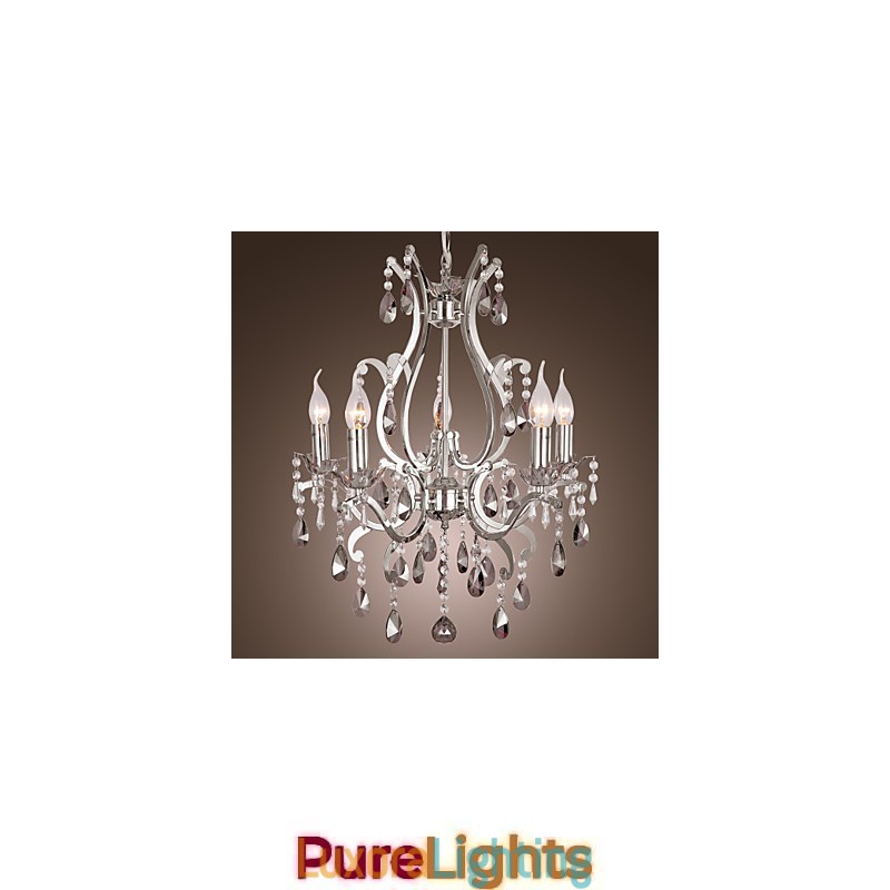 Designer Touch Decorative Traditional Classic Chrome Chandelier