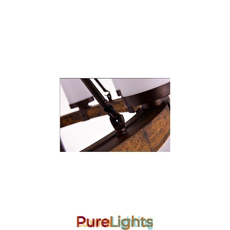 Designer Touch Decorative Vintage Old Wood Wooden Chandelier