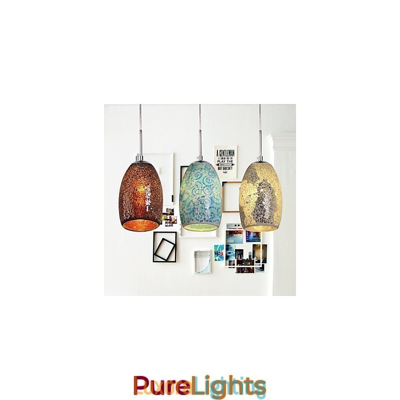 Designer Touch Decorative Traditional Classic Vintage Painting Metal Pendant Light