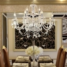 Designer Touch Decorative Rustic Lodge Crystal Electroplated Glass Chandelier