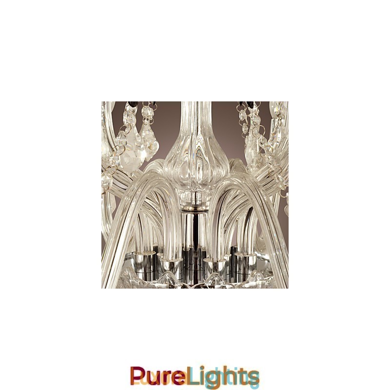 Designer Touch Decorative Rustic Lodge Crystal Electroplated Glass Chandelier