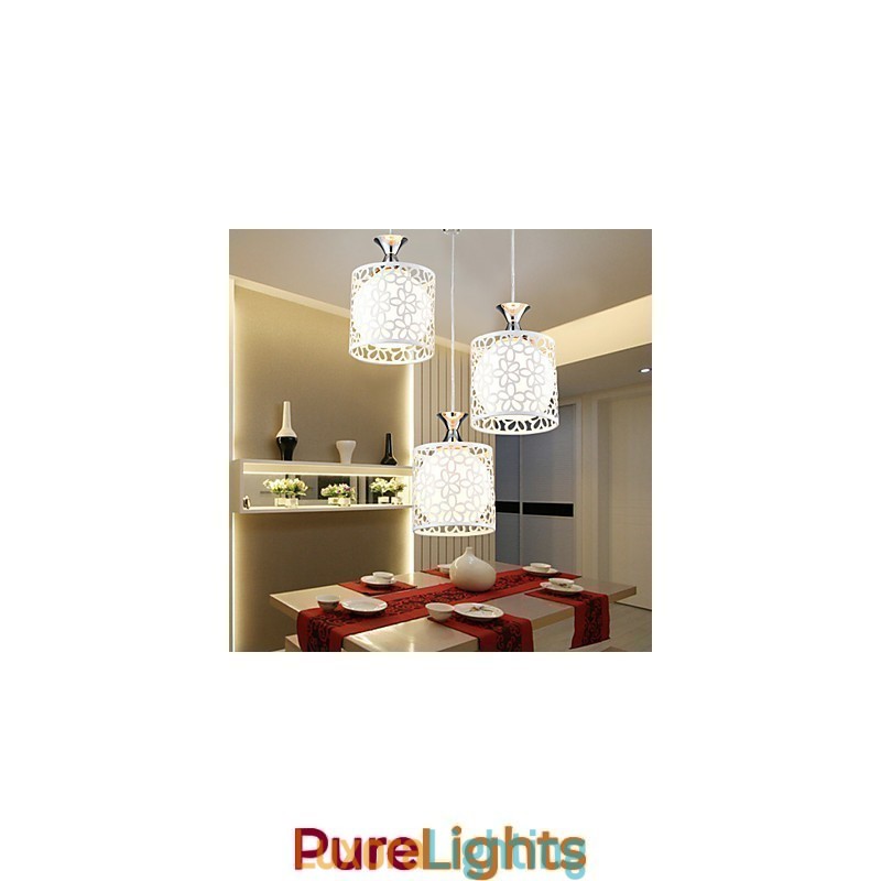 Designer Touch Decorative Contemporary And Contracted Three Creative Crystal Droplight Wrought Iron Lamp