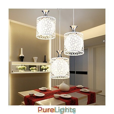 Designer Touch Decorative Contemporary And Contracted Three Creative Crystal Droplight Wrought Iron Lamp
