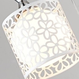 Designer Touch Decorative Contemporary And Contracted Three Creative Crystal Droplight Wrought Iron Lamp