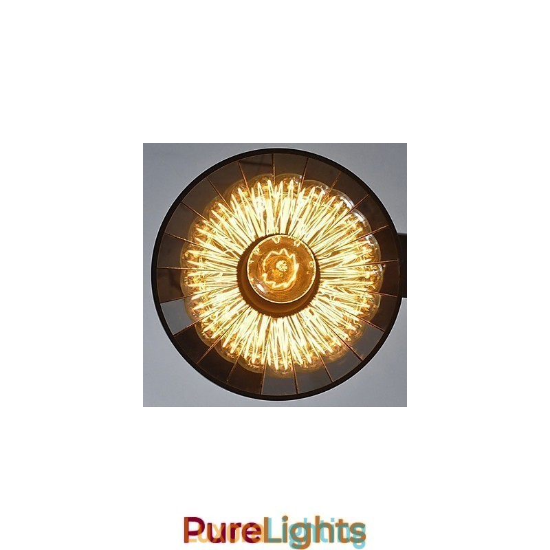 Designer Touch Decorative Pendant Lights Vintage 3 Lights ST64 Bulbs Included Up and Down system