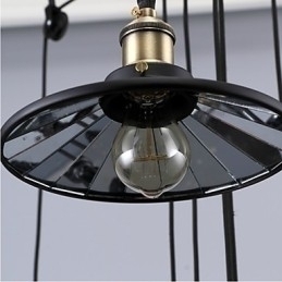 Designer Touch Decorative Pendant Lights Vintage 3 Lights ST64 Bulbs Included Up and Down system