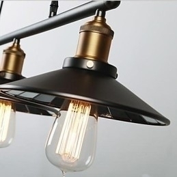 Designer Touch Decorative Pendant Lights Vintage 3 Lights ST64 Bulbs Included Up and Down system