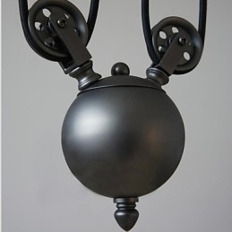 Designer Touch Decorative Pendant Lights Vintage 3 Lights ST64 Bulbs Included Up and Down system