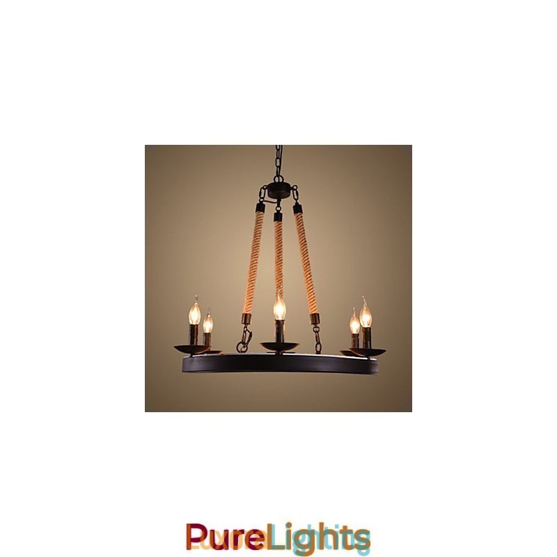 Designer Touch Decorative The Iron Rope Chandelier Cafe Chandelier
