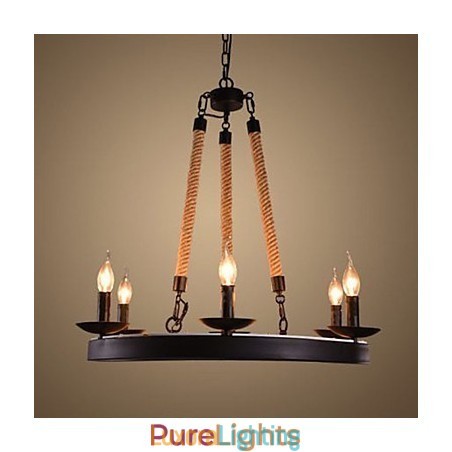 Designer Touch Decorative The Iron Rope Chandelier Cafe Chandelier