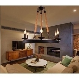 Designer Touch Decorative The Iron Rope Chandelier Cafe Chandelier