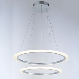 Designer Touch Decorative Modern 2 Ring Pendant Light Chandelier Lighting Fixtures with