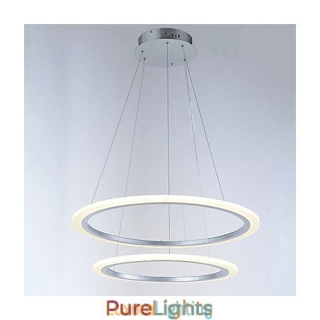 Designer Touch Decorative Modern 2 Ring Pendant Light Chandelier Lighting Fixtures with